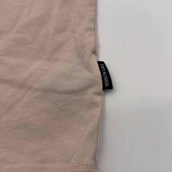 Men’s Kenneth Cole Pink/Peach 3 Button T-Shirt medium - Picture 4 of 9